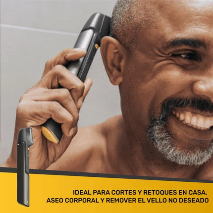 Afeitadora inalámbrica de cara, cuerpo y corte de cabello Microtouch Titanium Trim