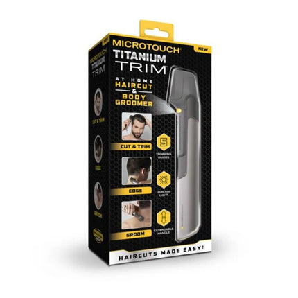 Afeitadora inalámbrica de cara, cuerpo y corte de cabello Microtouch Titanium Trim