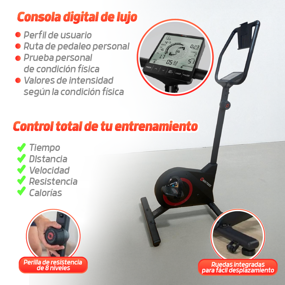 Máquina elíptica multifuncional con consola digital - Orbitrek X17 Deluxe TV NOVEDADES TV