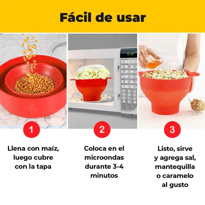 Recipiente para preparar crispetas Pop Corn Popper