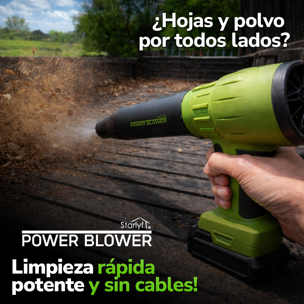 Soplador inalámbrico 3 en 1 para limpieza práctica STARLYF POWER BLOWER TVNOVEDADESTV
