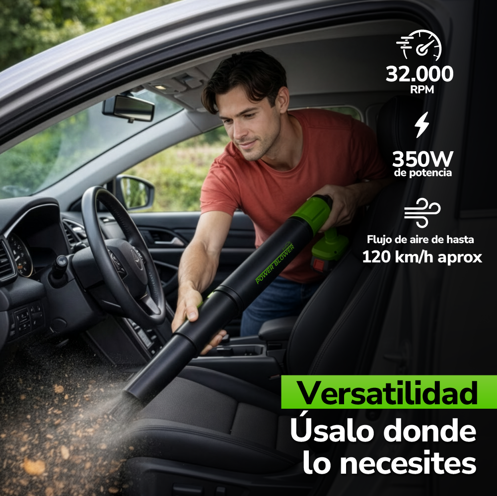 Soplador inalámbrico 3 en 1 para limpieza práctica STARLYF POWER BLOWER TVNOVEDADESTV
