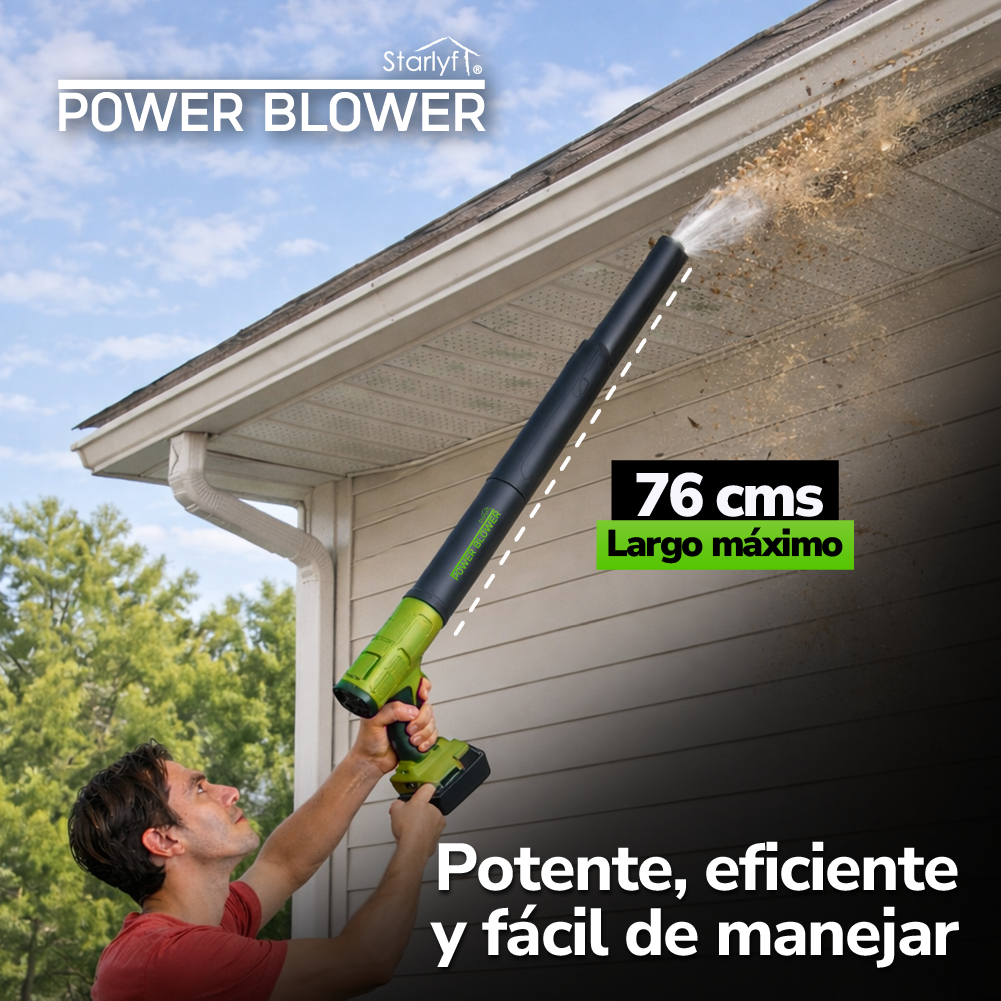 Soplador inalámbrico 3 en 1 para limpieza práctica STARLYF POWER BLOWER TVNOVEDADESTV