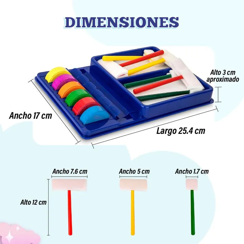 Juego de pinturas de colores lavable Rainbow Art