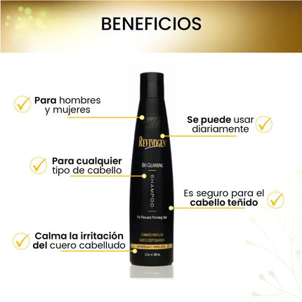 Shampoo bio limpiador para cabello - Revivogen Md