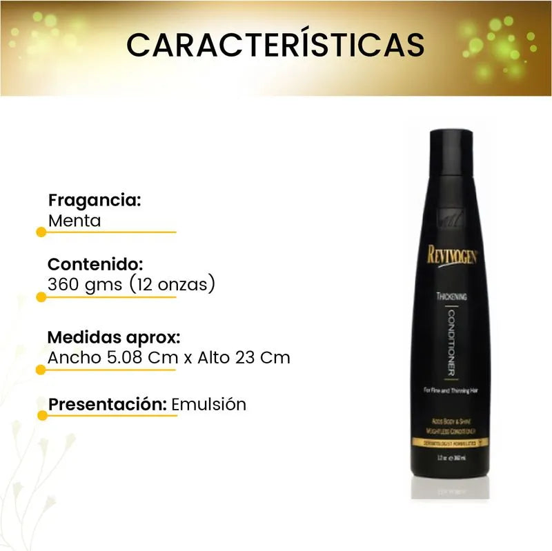 Acondicionador para el volumen del cabello - Revivogen Md