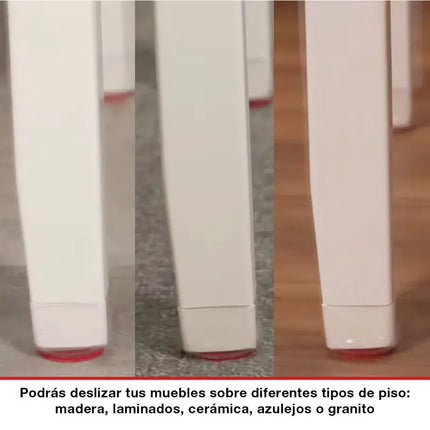 Protectores para patas de sillas y muebles Ruby Sliders