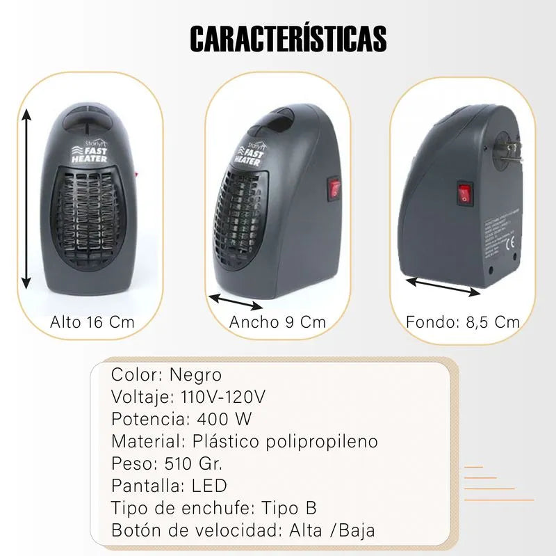 Calentador personal eléctrico portátil - Starlyf Fast Heater