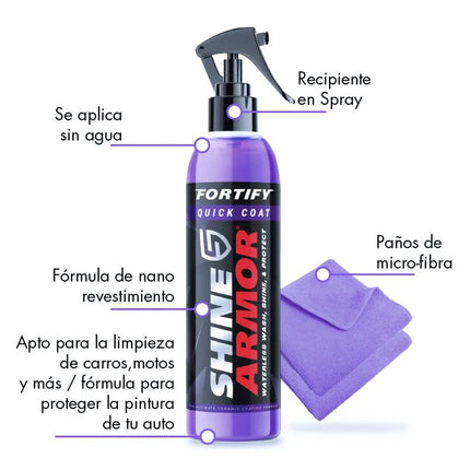 Spray de cera para auto Shine Armor