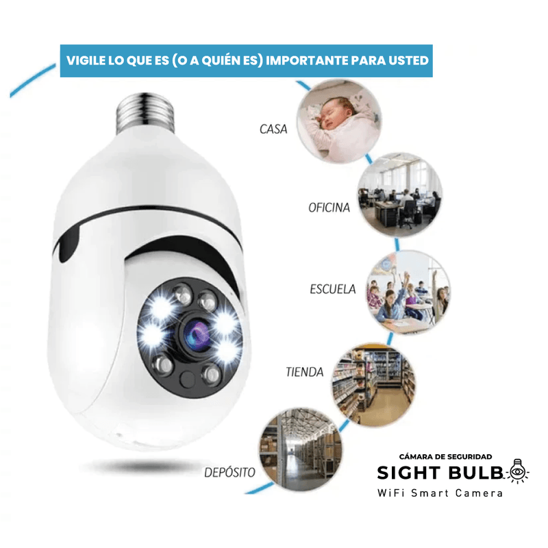 Cámara De Seguridad Inalámbrica Sight Bulb