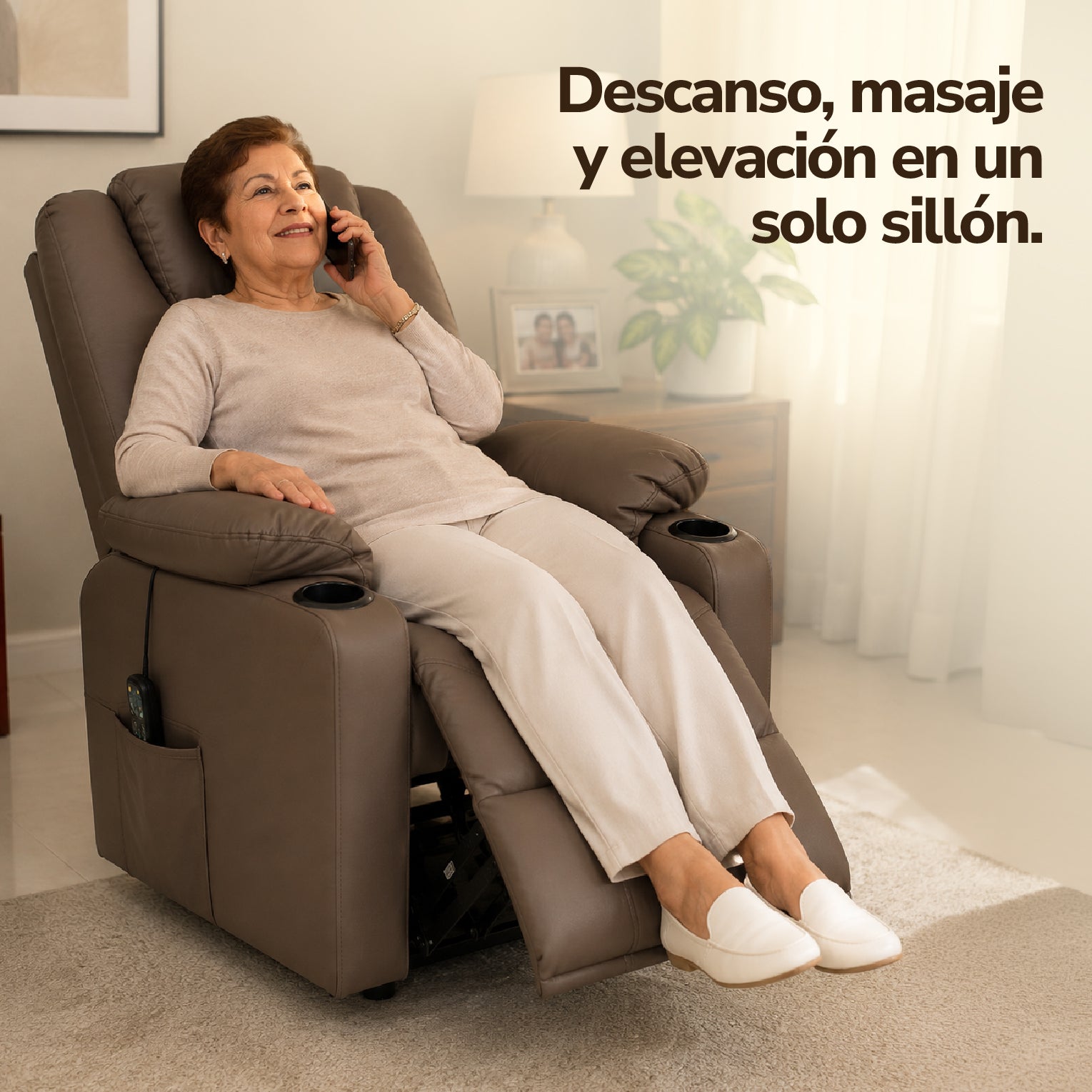 Sillón elevador Royal - Sillón elevador, masajeador y reclinable