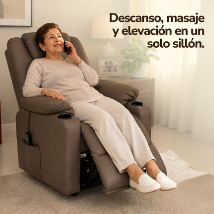 Sillón elevador Royal - Sillón elevador, masajeador y reclinable