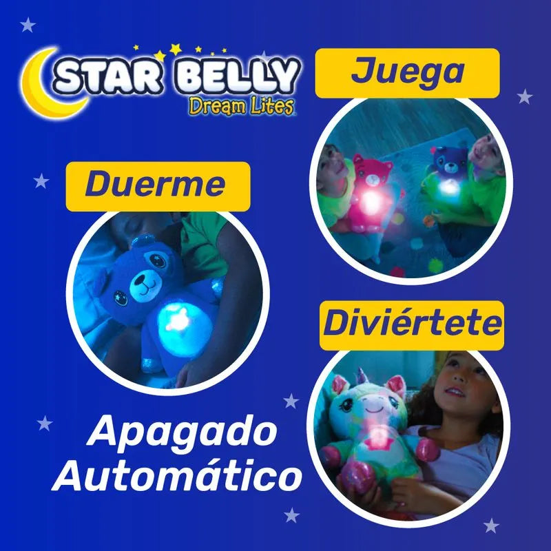 Peluche proyector de luces Star Belly (Oso Azul)