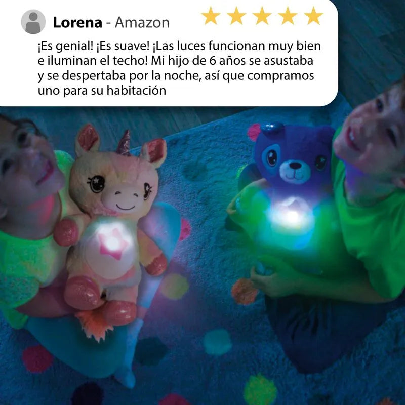 Peluche proyector de luces Star Belly (Oso Azul)