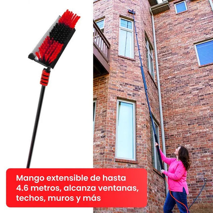 Cepillo de altura hasta 4.6mts hidrolimpiador y telescópico - Starlyf Telescopic Hydrocleaner