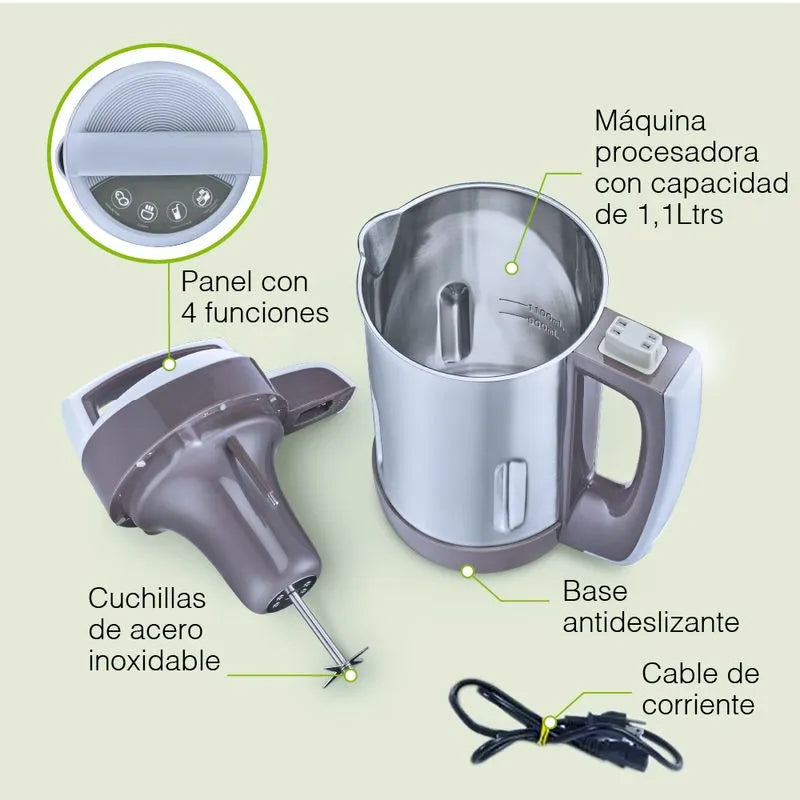 Procesador de bebidas vegetales saludables Vegan Revolution