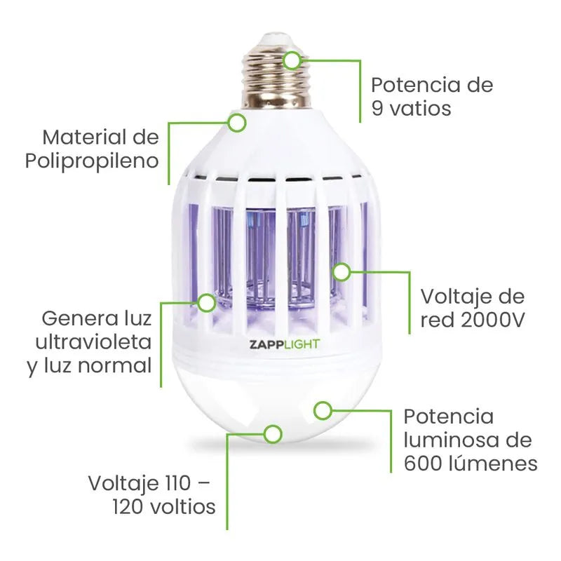 Bombilla anti insectos Zapp Light