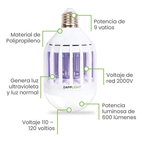 Bombilla anti insectos Zapp Light