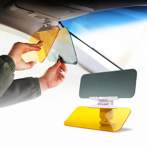 Visera Antideslumbrante para Conducción Día y Noche Fácil de instalar, no requiere herramientas, un solo clic, antideslumbrante VizClear  TVnovedadesTV